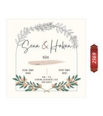 Düğün Nişan Davetiyesi ETD/EY 2569