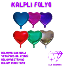 Kalpli Folyo Balon, 14 inc Kalpli Folyo Balon 5 Adet