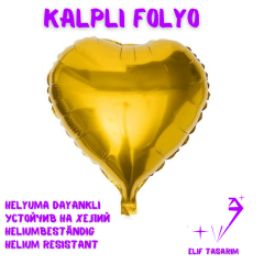 Kalpli Folyo Balon, 14 inc Kalpli Folyo Balon 5 Adet