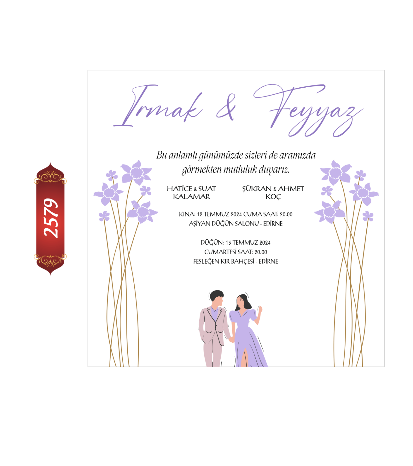 Düğün Nişan Davetiyesi ETD/EY 2579