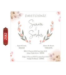 Düğün Nişan Davetiyesi ETD/EY 2582
