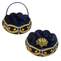 Lacivert Kına Sepet Tepsi Takımı
