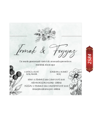 Düğün Nişan Davetiyesi ETD/EY 2584