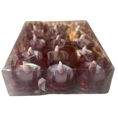 El Mumu Işıklı Tea Light - Bordo