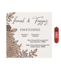 Düğün Nişan Davetiyesi ETD/EY 2585