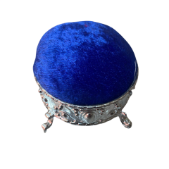 Yuvarlak iğnedanlık- Saks Mavi