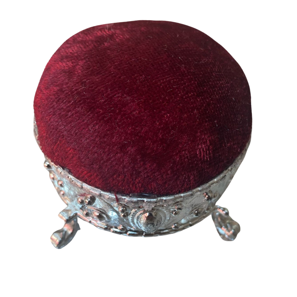 Yuvarlak iğnedanlık- Bordo