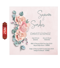 Düğün Nişan Davetiyesi ETD/EY 2586