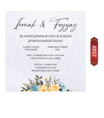 Düğün Nişan Davetiyesi ETD/EY 2588