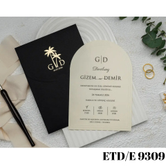 Сватбена покана - Покана за годеж ETD/E 9309