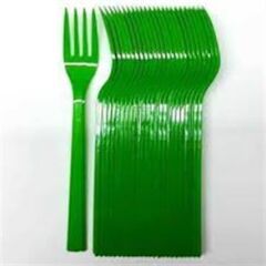 Plastik Çatal, 25 li Sert Plastik Yeşil
