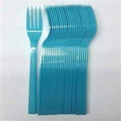 Plastik Çatal, 25 li Sert Plastik Mavi