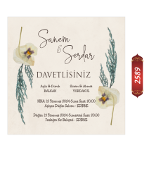Düğün Nişan Davetiyesi ETD/EY 2589