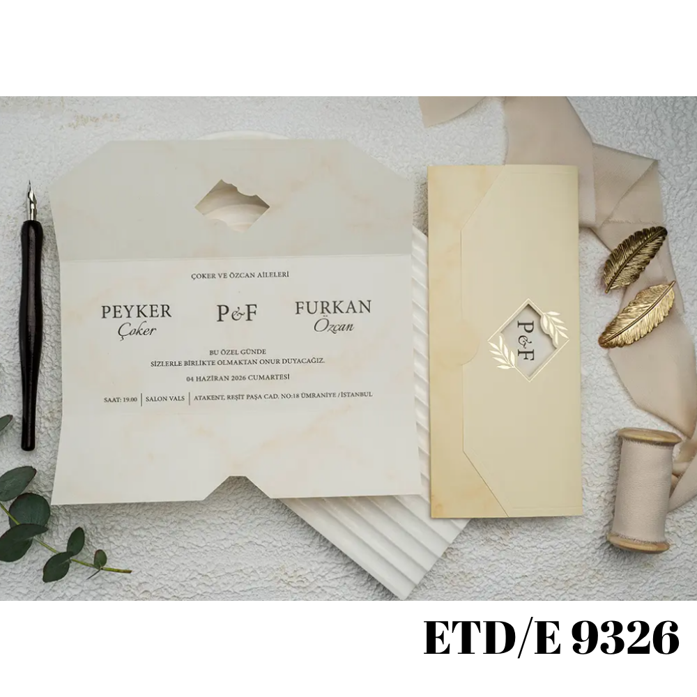 Сватбена покана - Покана за годеж ETD/E 9326