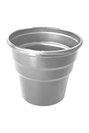 Plastik Bardak, 25 li Sert Plastik Gri