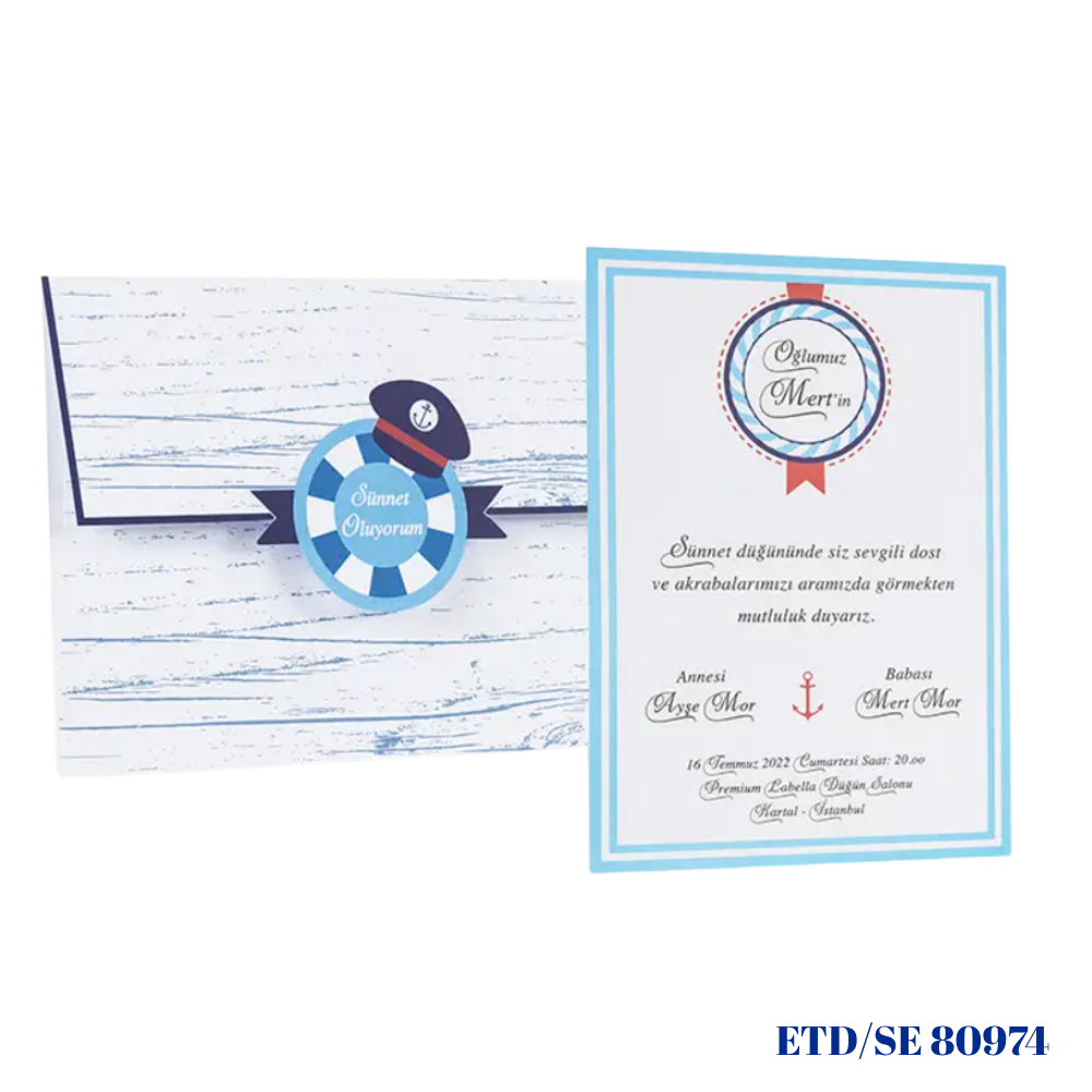 Sünnet Davetiyesi ETD/SE 80974