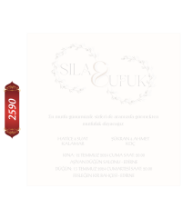 Düğün Nişan Davetiyesi ETD/EY 2590