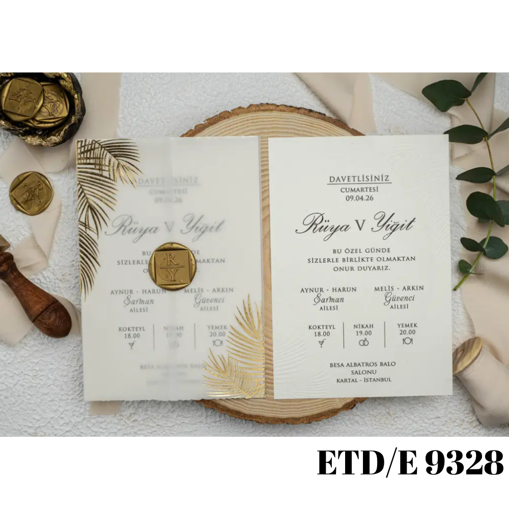 Wedding - Engagement Invitation ETD/E 9328