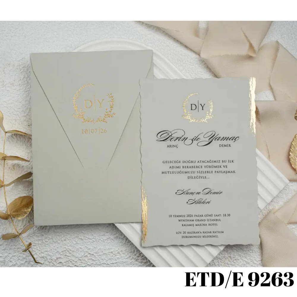 Düğün - Nişan Davetiyesi ETD/E 9263