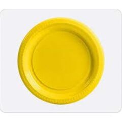 Plastik Tabak, 25 li Sert Plastik Sarı