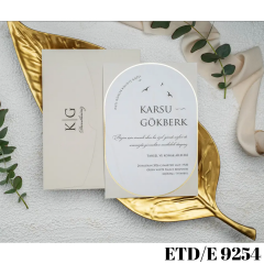 Düğün - Nişan Davetiyesi ETD/E 9254