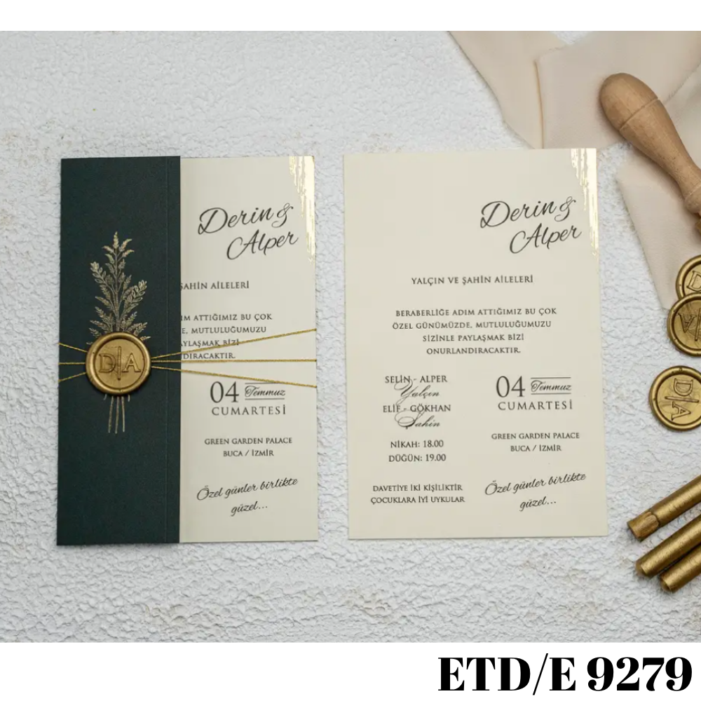 Düğün - Nişan Davetiyesi ETD/E 9279