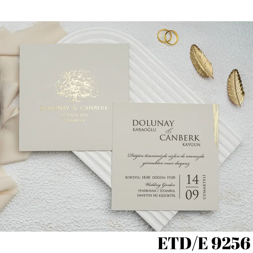 Düğün - Nişan Davetiyesi ETD/E 9256