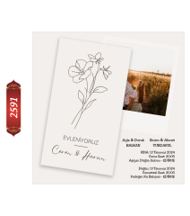 Düğün Nişan Davetiyesi ETD/EY 2591