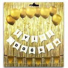 İyi ki Doğdun Flema Kırlangıç Beyaz-Gold