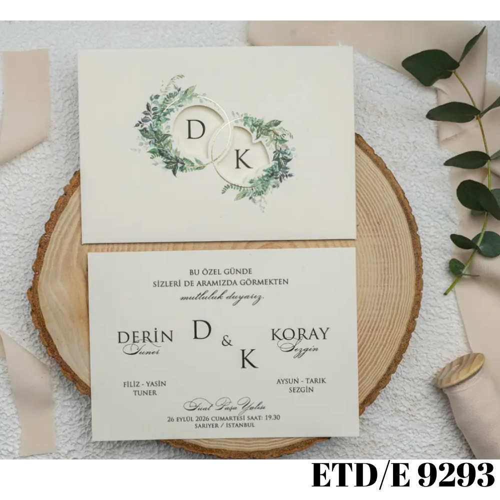 Düğün - Nişan Davetiyesi ETD/E 9293