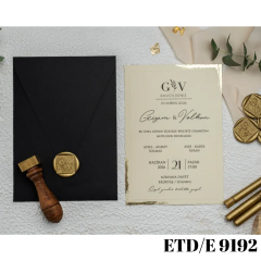 Düğün - Nişan Davetiyesi ETD/E 9192