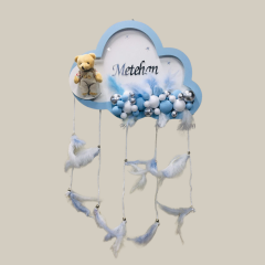 Işıklı Kapı Süsü Mavi-Beyaz