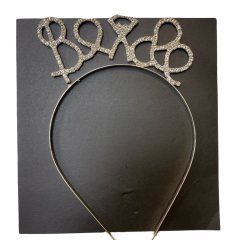 Bride Partisi Taşlı Taç- Gümüş