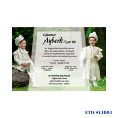 Sünnet Davetiyesi ETD/SY 1004