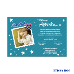 Sünnet Davetiyesi ETD/SY 1006