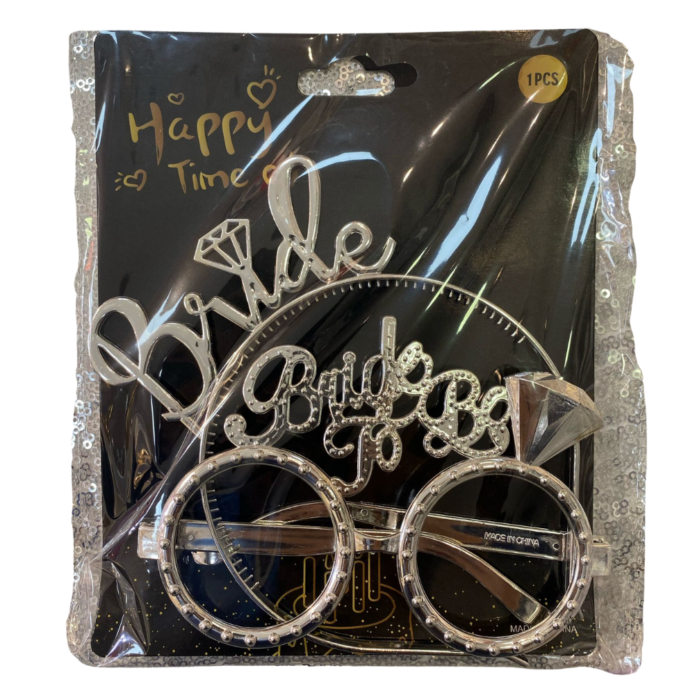 Bride To Be Gözlük Taç Takımı- Silver