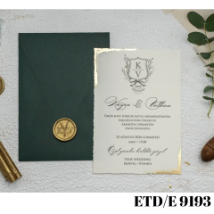 Wedding - Engagement Invitation ETD/E 9193