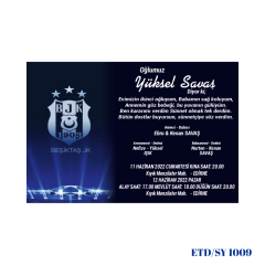 Sünnet Davetiyesi ETD/SY 1009