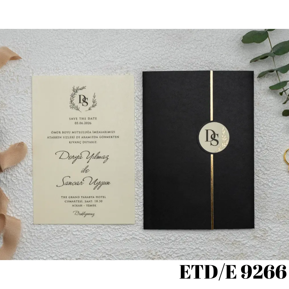 Düğün - Nişan Davetiyesi ETD/E 9266