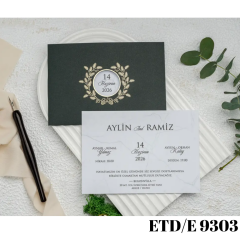 Düğün - Nişan Davetiyesi ETD/E 9303