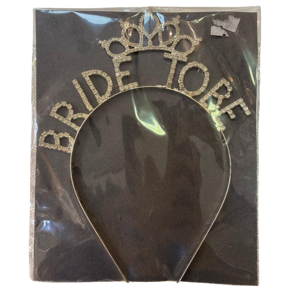 Bride To Be Geçici Taşlı Taç- Silver