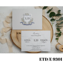 Düğün - Nişan Davetiyesi ETD/E 9301