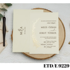 Düğün - Nişan Davetiyesi ETD/E 9229