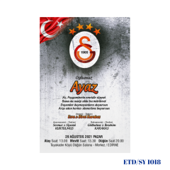 Sünnet Davetiyesi ETD/SY 1018