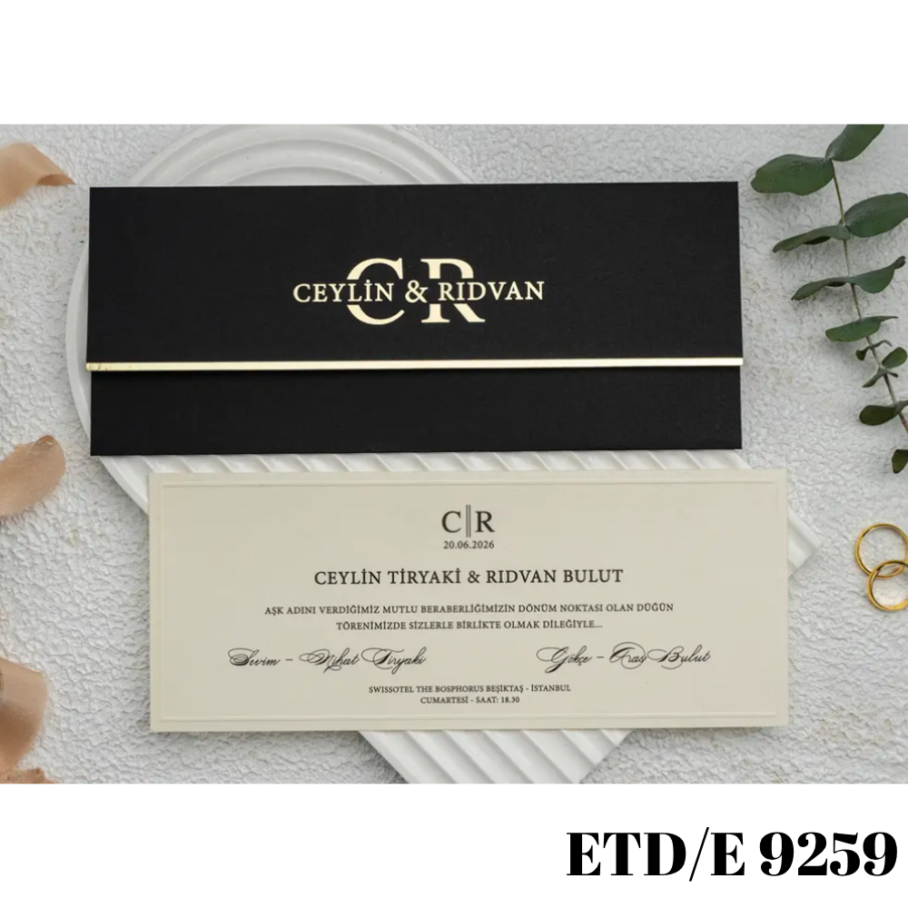 Düğün - Nişan Davetiyesi ETD/E 9259