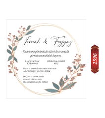 Düğün Nişan Davetiyesi ETD/EY 2596