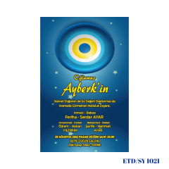 Sünnet Davetiyesi ETD/SY 1021