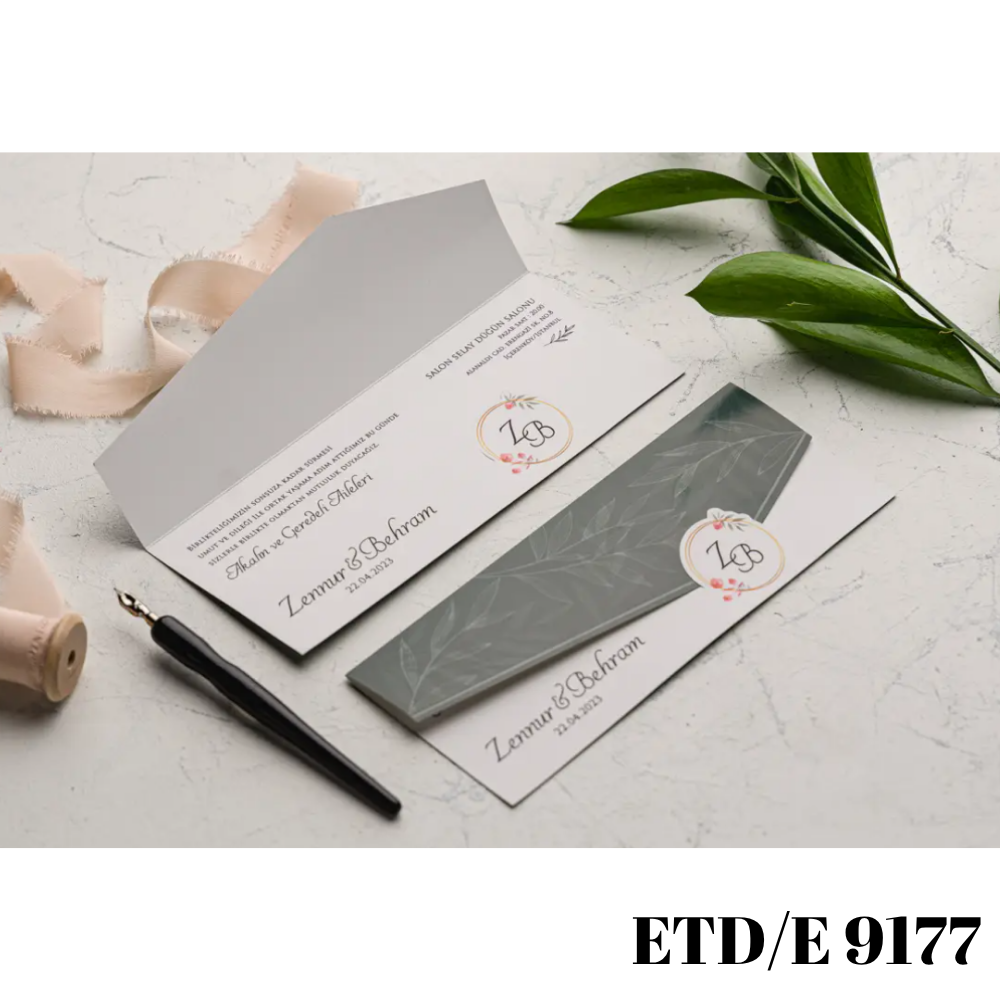 Düğün - Nişan Davetiyesi ETD/E 9177