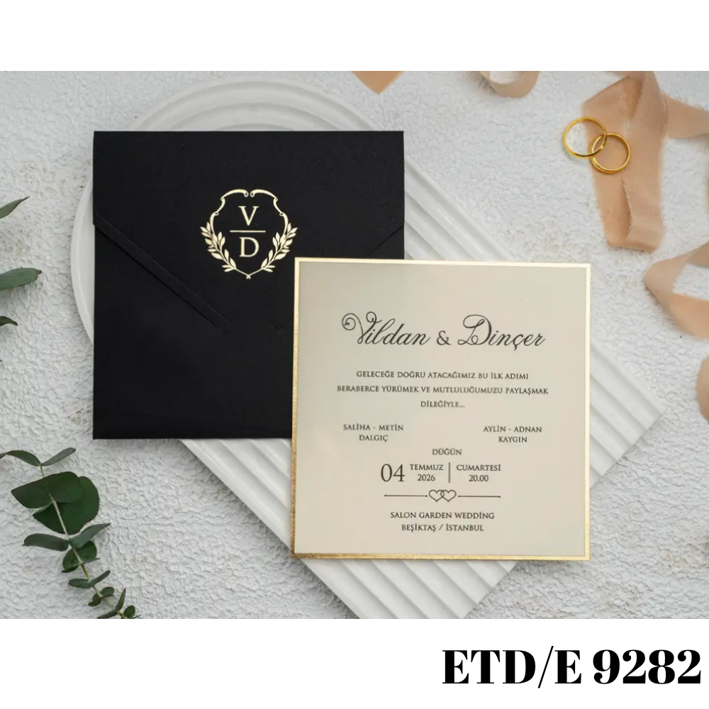 Düğün - Nişan Davetiyesi ETD/E 9282