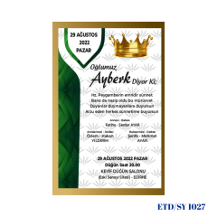 Sünnet Davetiyesi ETD/SY 1027